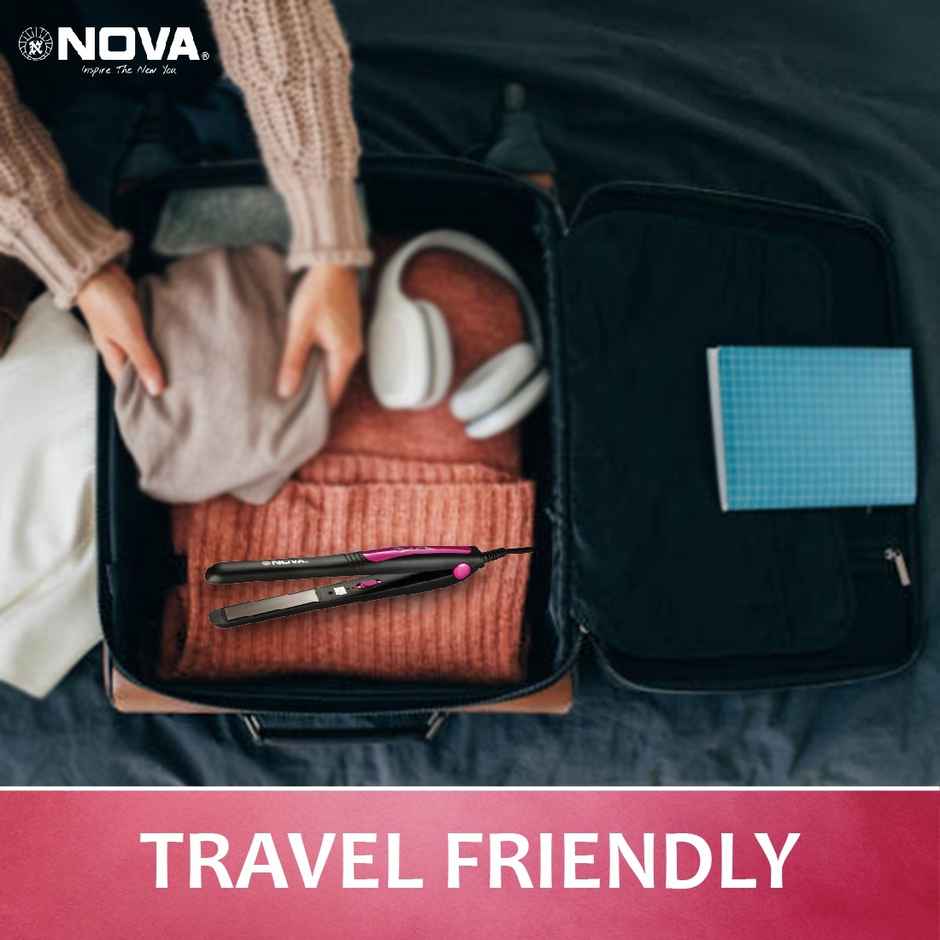 Nova Pro Shine Nhs 840 Hair Straightener (Pink)