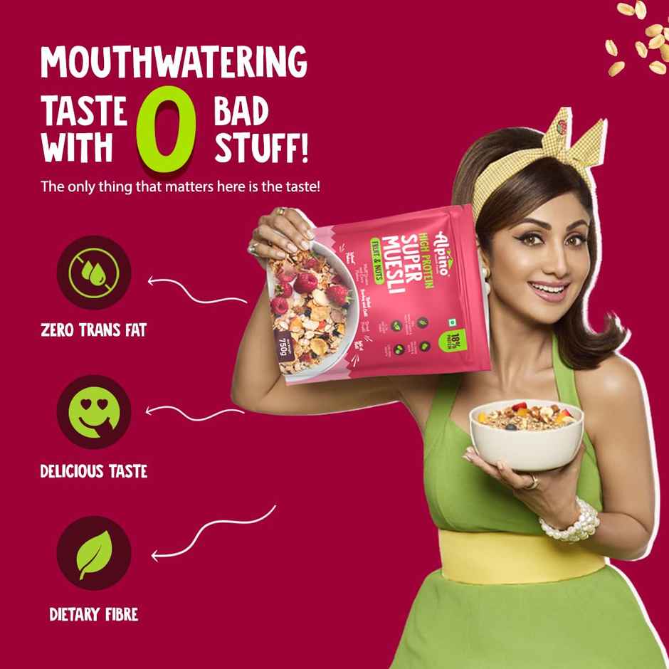 Alpino Super Muesli Fruit & Nuts Whole Oats & Whole Grain