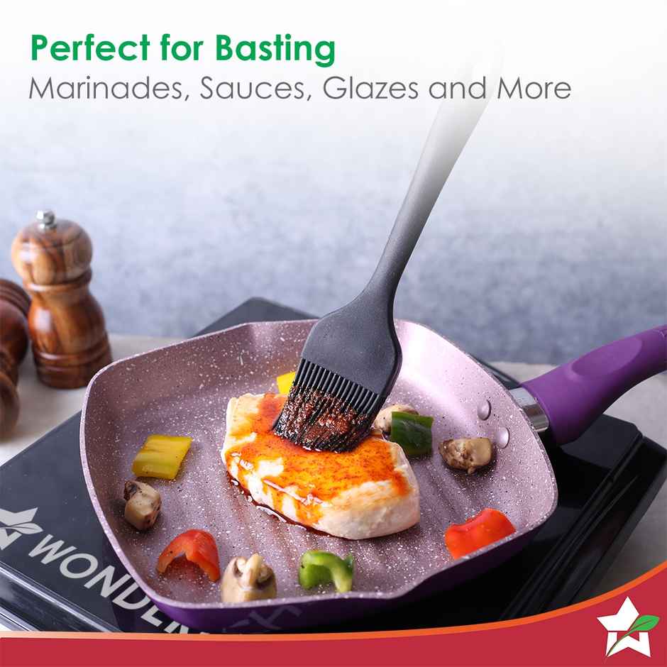 Wonderchef Waterstone Silicon Brush Black