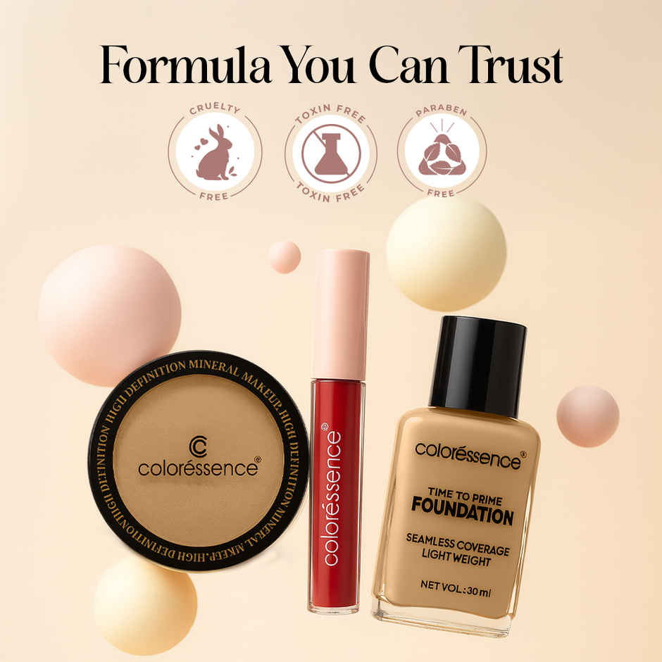 Coloressence Glow Ritual Kit |Prime, Perfect & Celebrate | 3 Festive Essentials in One