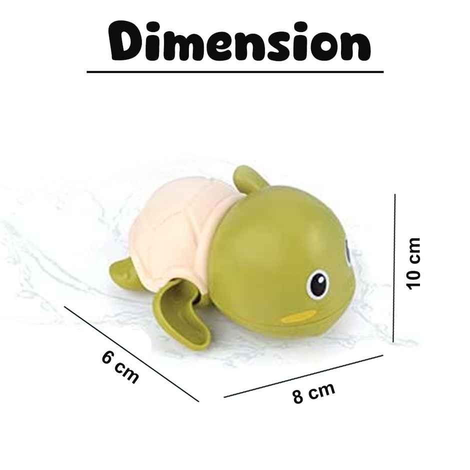 Wembley Swimming Turtle Bath Toys For Toddlers Kids Cute Floating Wind Up On Water (Pack - 2)