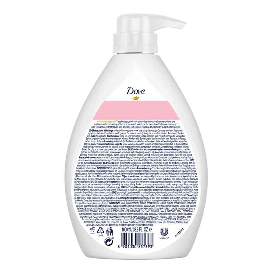 Dove Go Fresh Body Wash | Rose & Aloe Vera | For Replenished Skin