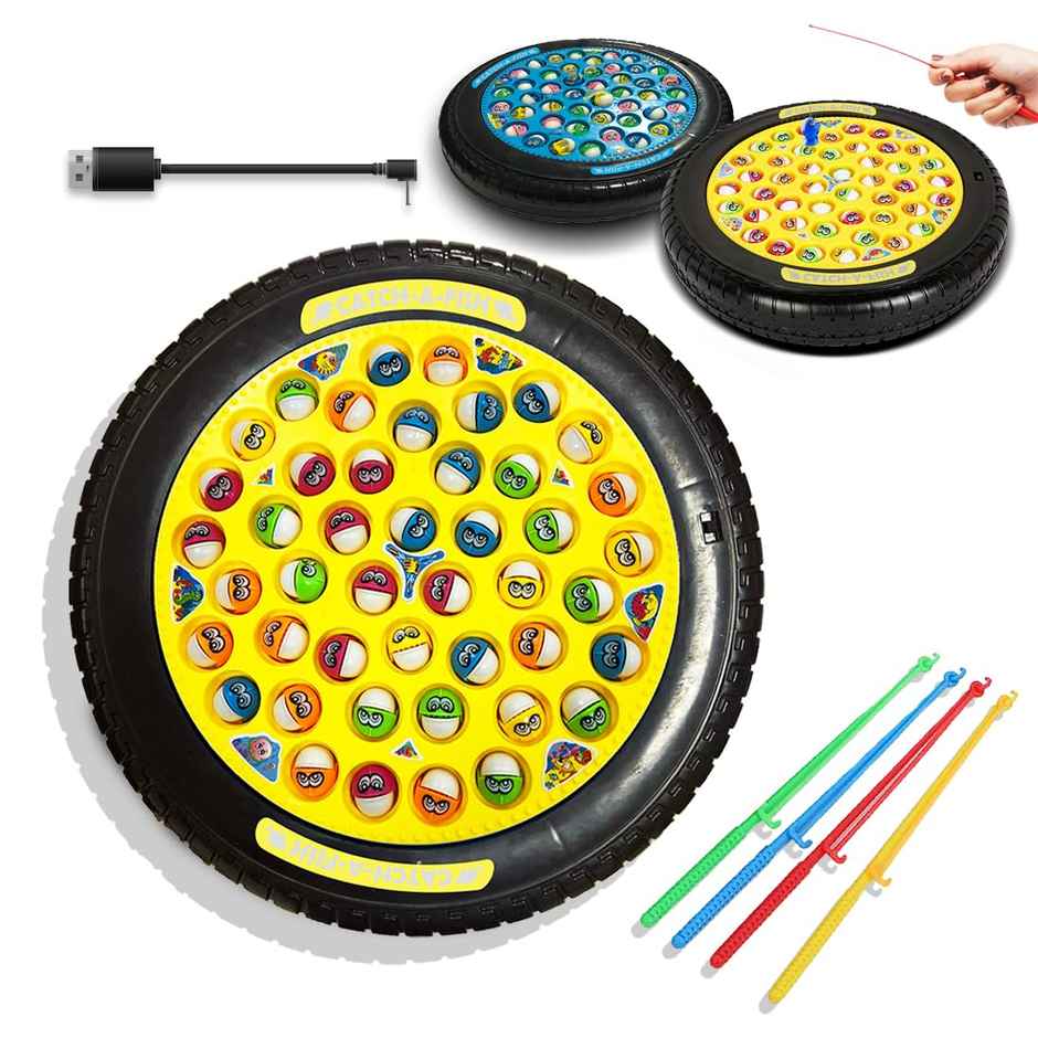 Wembley Fishing Game Rechargeable Rotating Board Toys For Kids Toddlers