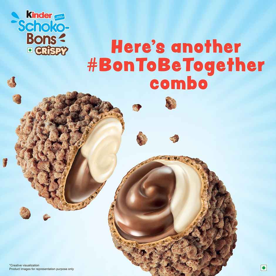 Kinder Schoko-Bons Crispy | Chocolate | Milky & Cocoa Filling