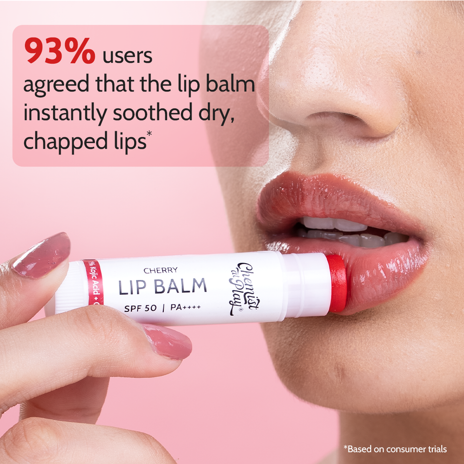 Chemist At Play Cherry Lip Balm Repairs Chapped Lips Brightens Lips Kojic Acid