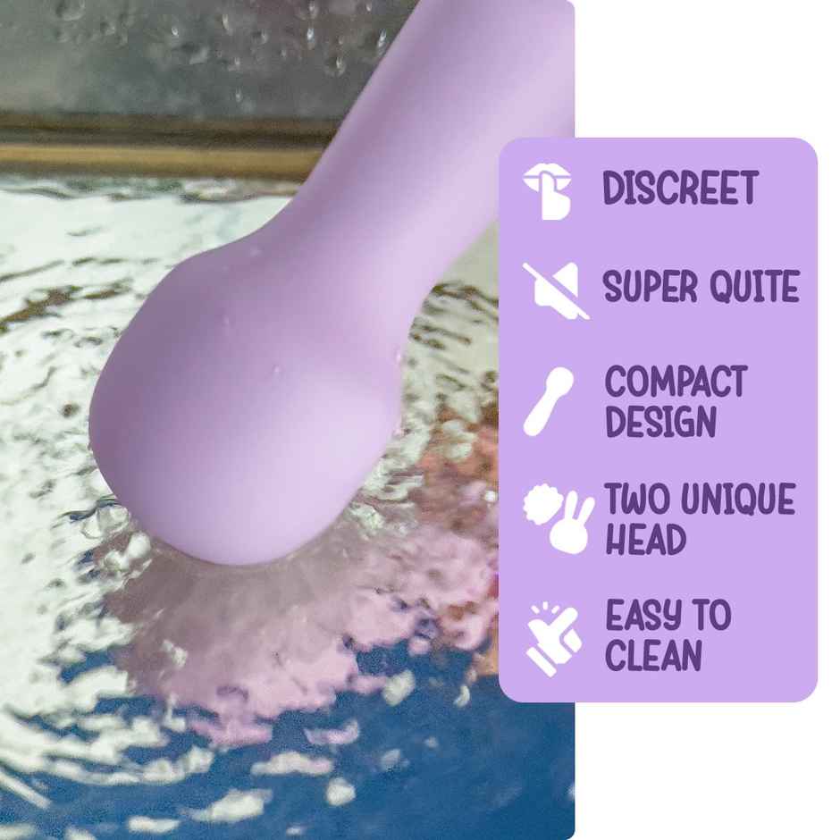 Calmras Bff Intimate Massager With 2 Detachable Heads