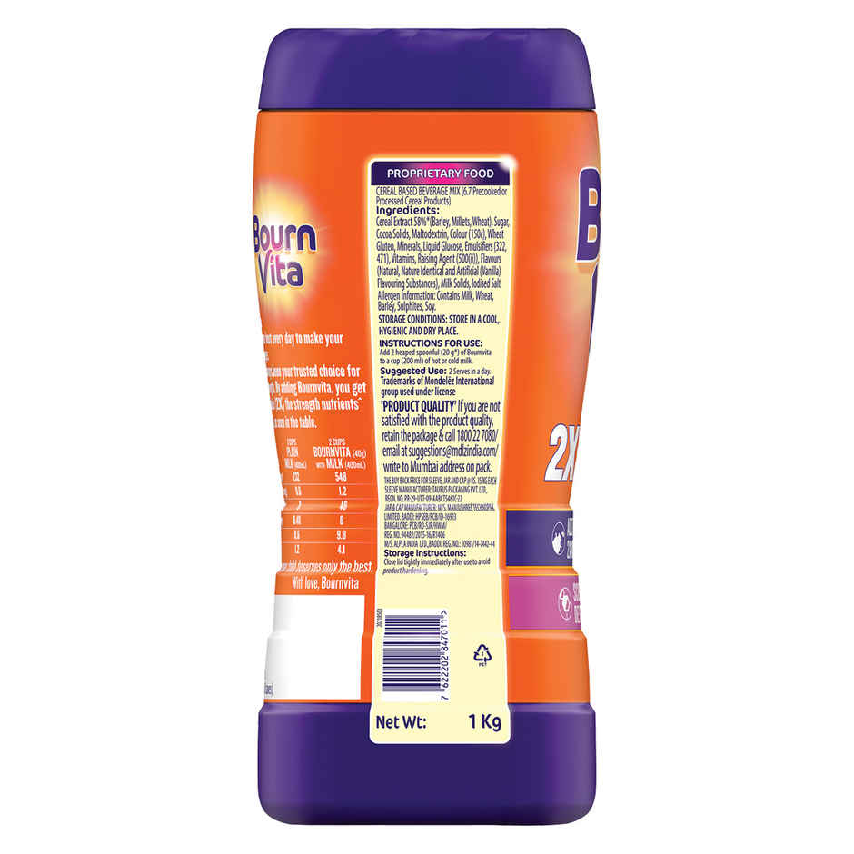 Bournvita Chocolate Nutrition Drink Jar