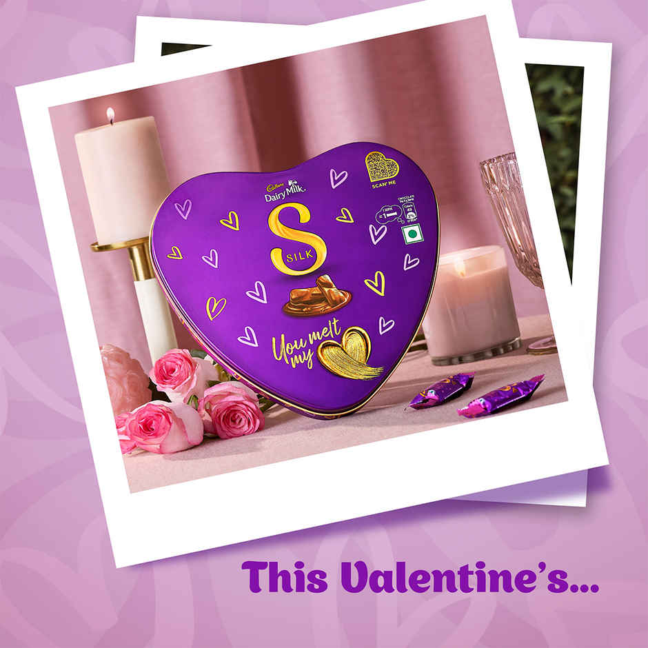 Cadbury Dairy Milk Silk Heart Shaped Chocolate Valentines Gift Box