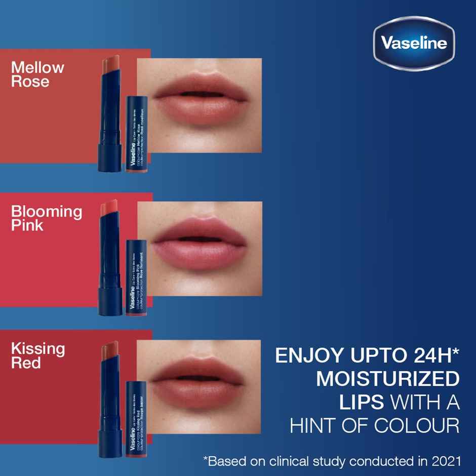Vaseline Colour+Care Blooming Pink Tinted Lip Balm with Manuka Honey