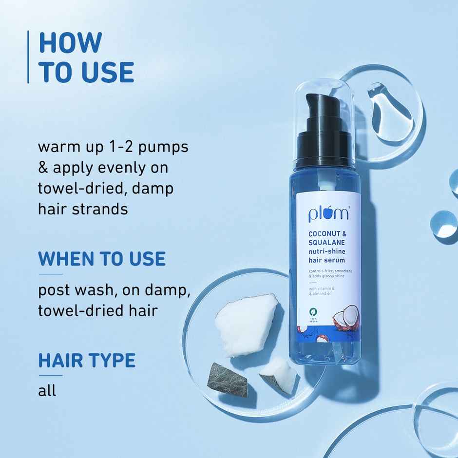 Plum Coconut & Squalene Nutri-Shine Hair Serum