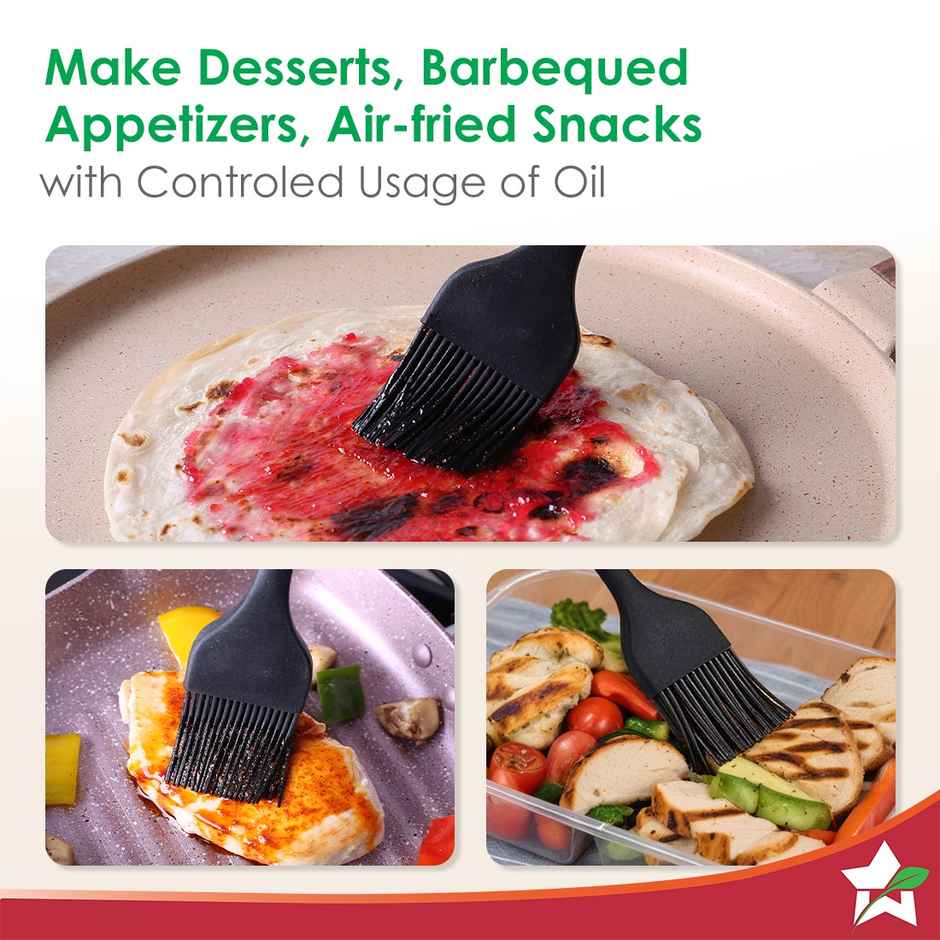 Wonderchef Waterstone Silicon Brush Black