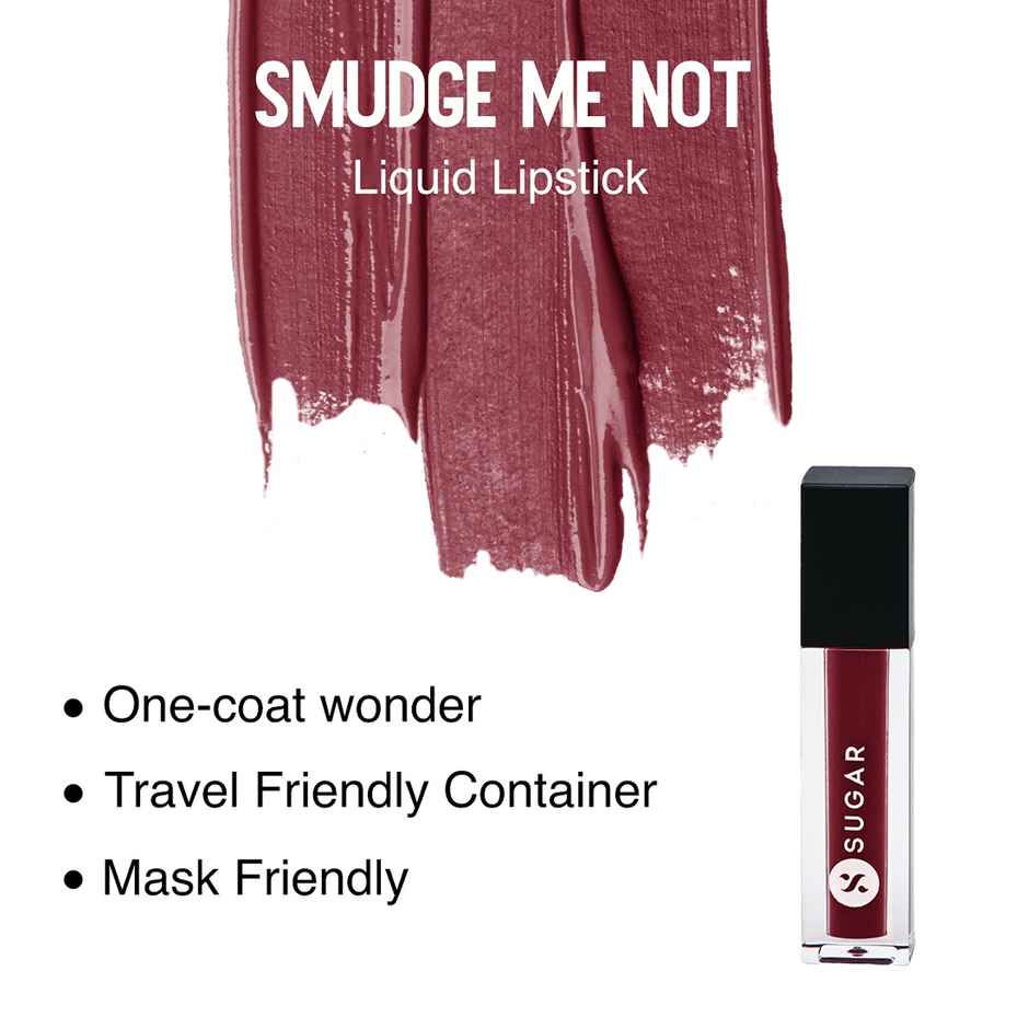SUGAR Cosmetics Me Not Liquid Lipstick - Tan Fan | Sulphate Free