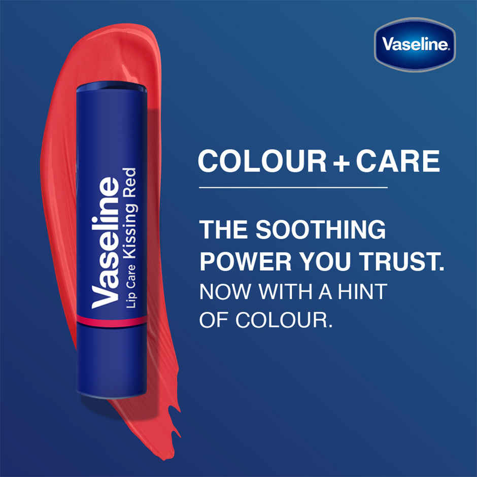 Vaseline Colour+Care Kissing Red Tinted Lip Balm with Manuka Honey