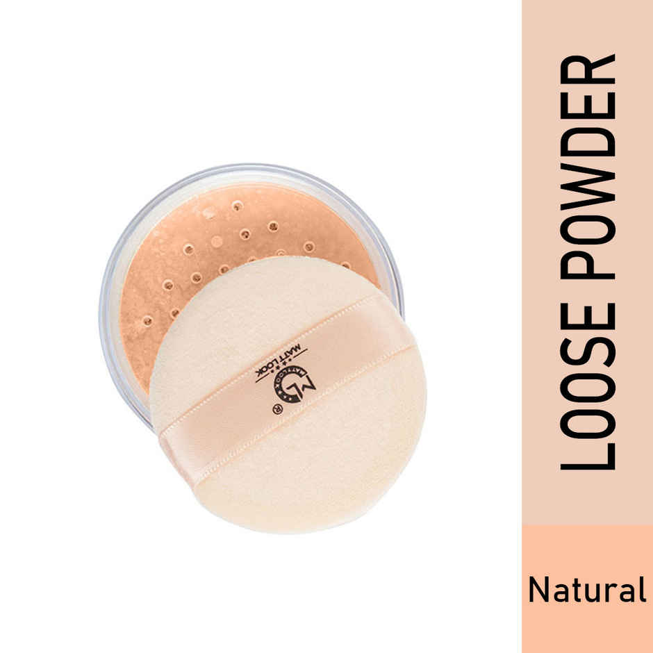 Mattlook Banana Luxury Loose Powder | Translucent Finish | Face Compact Powder | LongLasting 3Natural