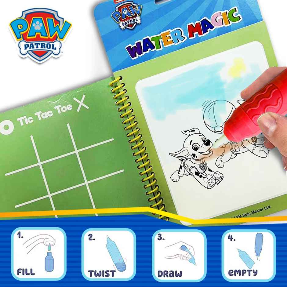 Wembley Paw Patrol Water Magic Activity Book � Mess-Free Reusable Coloring with Water Pen