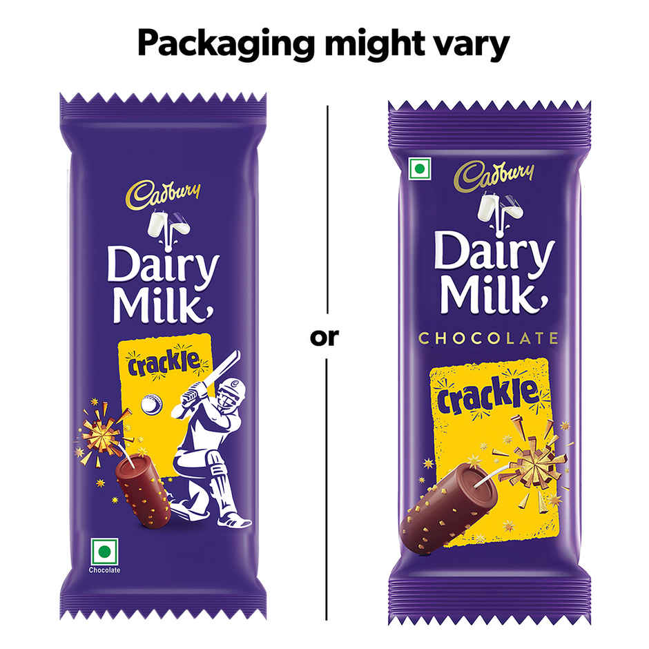 Cadbury Dairy Milk Crackle Chocolate Bar Combo