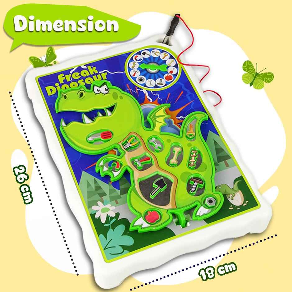 Wembley Dinosaur Operation Game Board with Stickers Remove The Objects Arcade Buzzer Fun Toy
