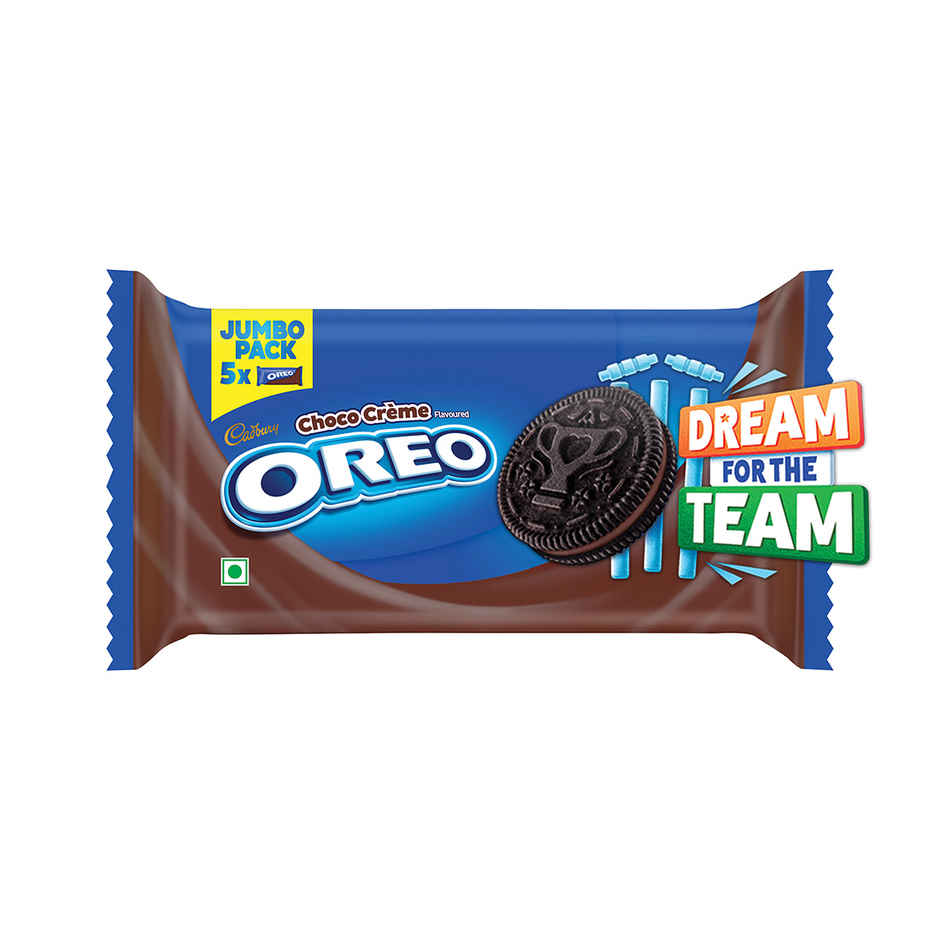 Oreo by Cadbury Jumbo Chocolate Cream Sandwich Biscuits | Trans Fat-free Combo