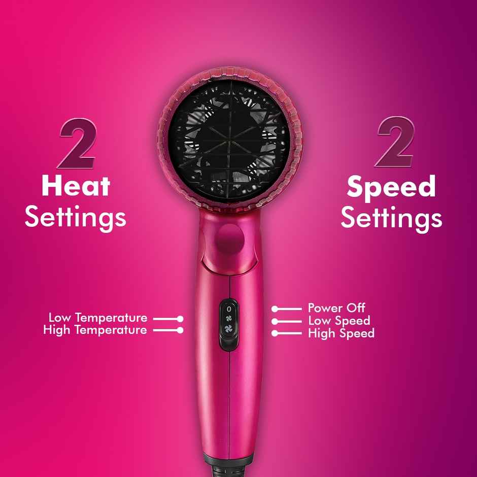 Nova Nhp 8207 Hair Dryer (1200 W, Fuchsia)