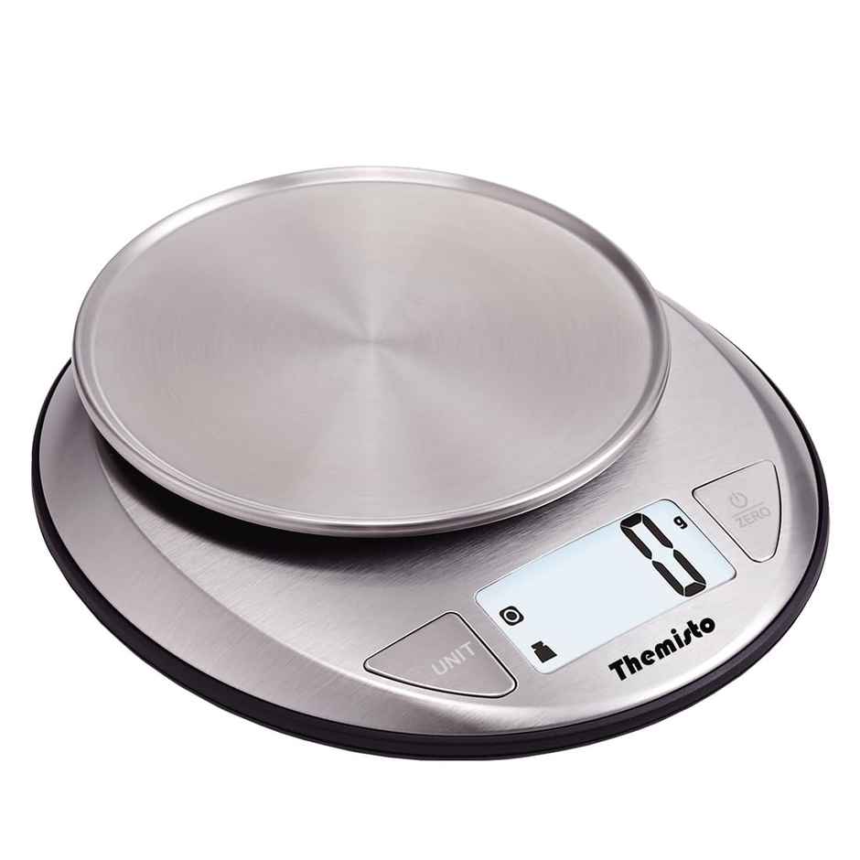 Themisto Th-Ws20 Digital Kitchen Weighing Scale Stainless Steel (5Kg)