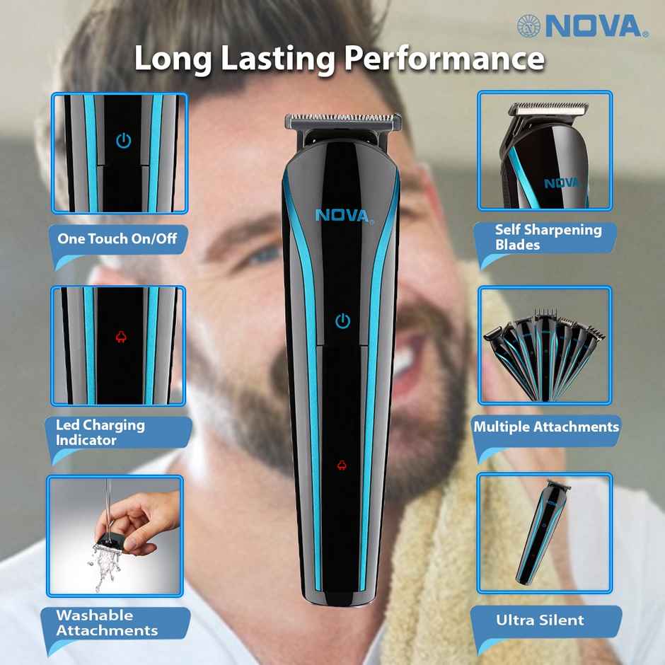 Nova Ng 1152 Usb Trimmer 60 Min Runtime 9 Length Settings (Black)