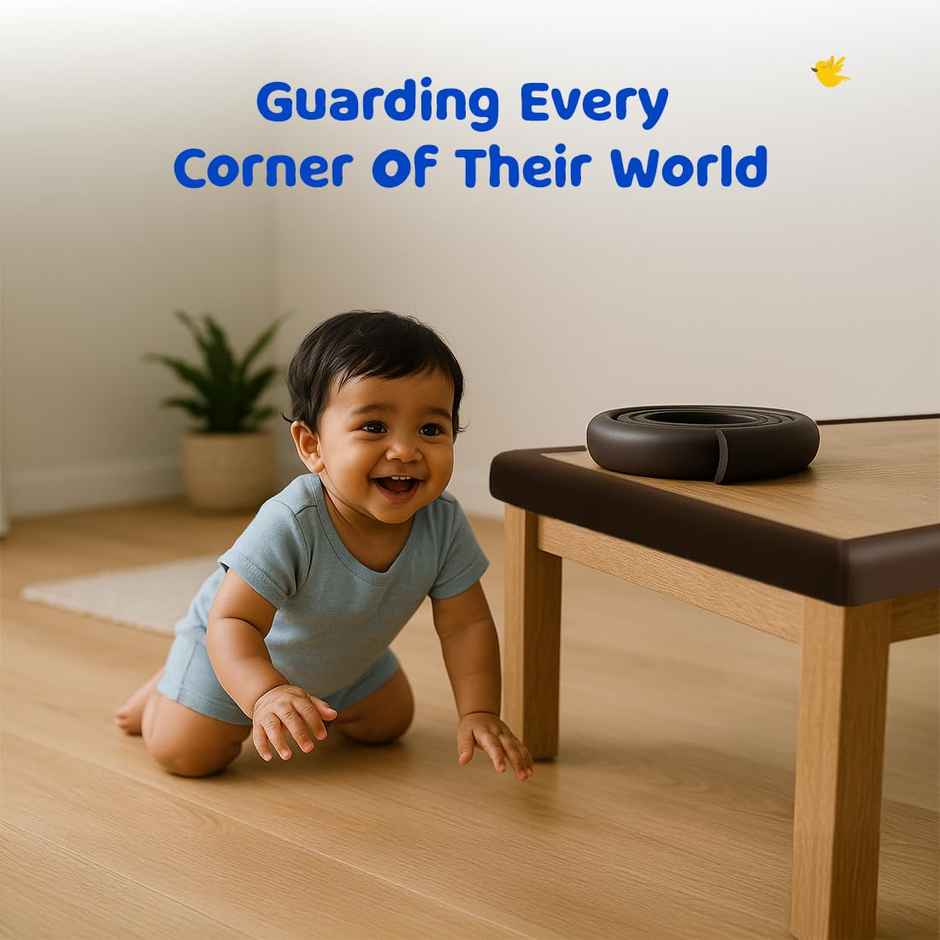 Bumtum Multipurpose Baby Safety Edge Guard | Black