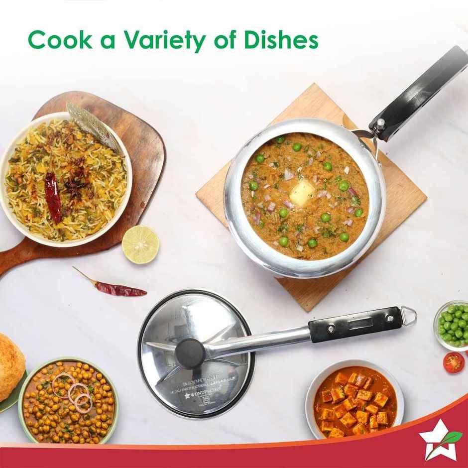 Wonderchef Alfa Aluminium Inner Lid Pressure Cooker | 3 Litre