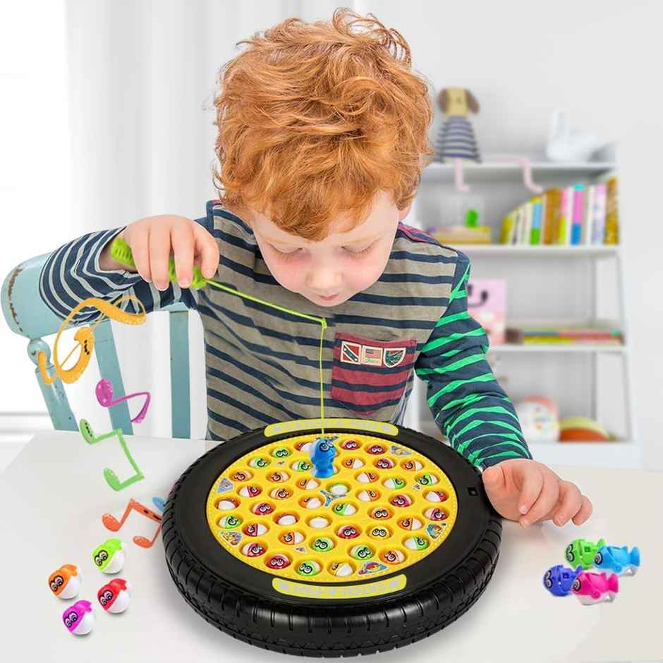 Wembley Fishing Game Rechargeable Rotating Board Toys For Kids Toddlers