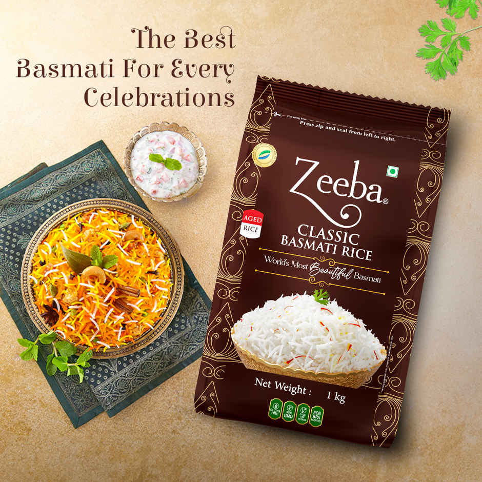 Zeeba Classic Aged Basmati Rice Extra Long Rice