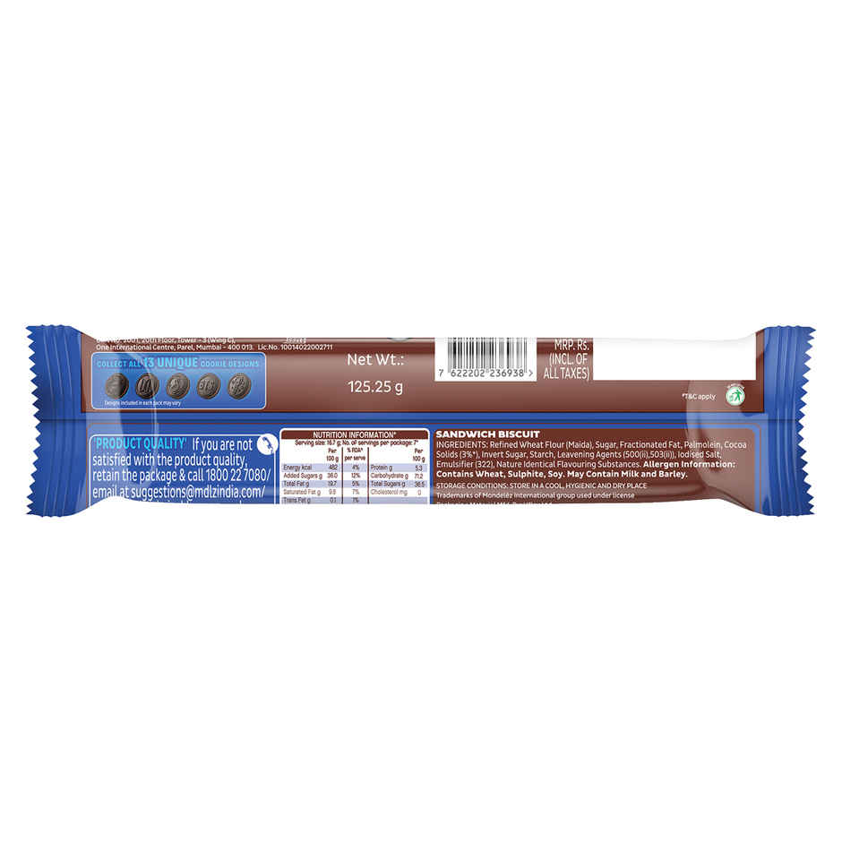 Cadbury Oreo Chocolate Flavour Creme Sandwich Biscuit