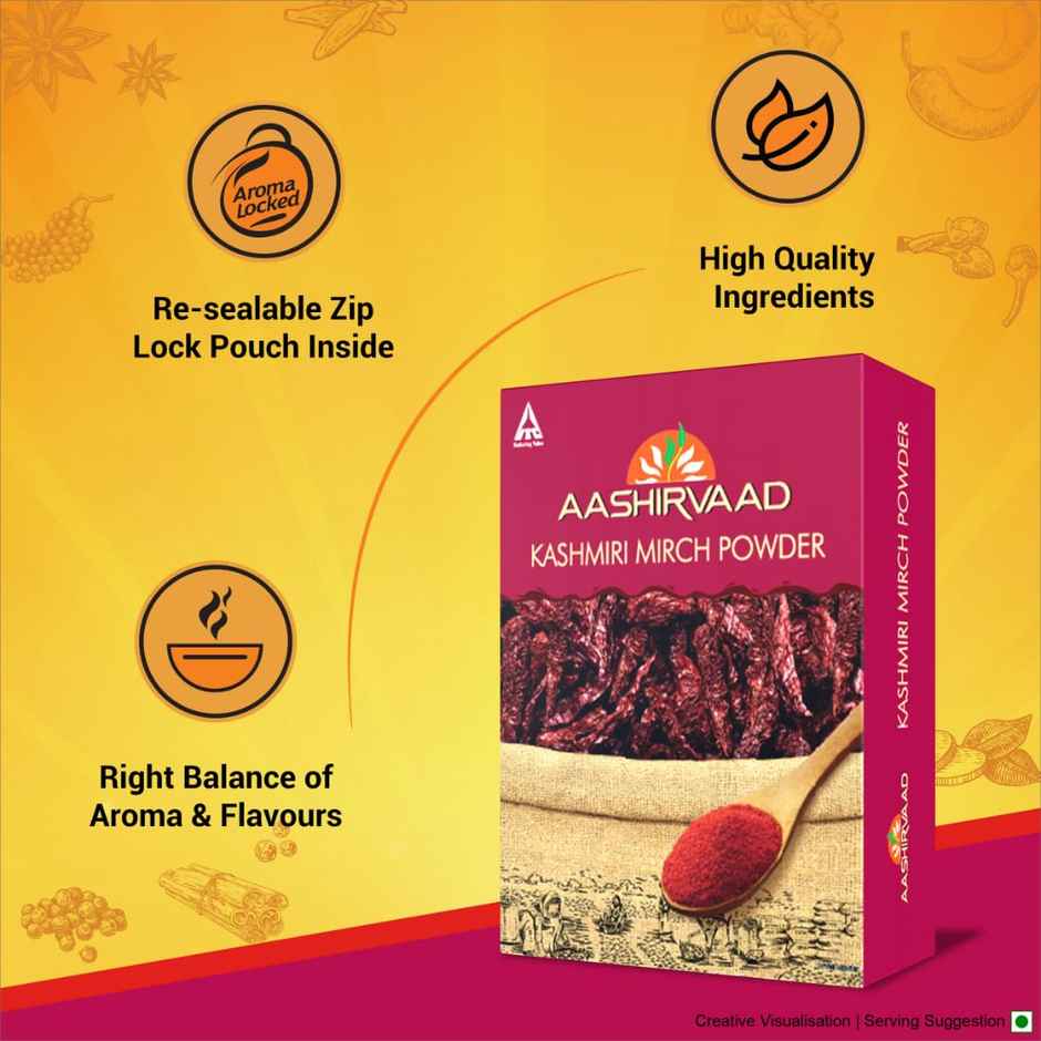 Aashirvaad Kashmiri Chilli Powder | Kashmiri Mirch