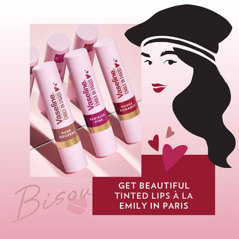 Vaseline Emily in Paris Rouge Romance Red Tinted Lip Balm