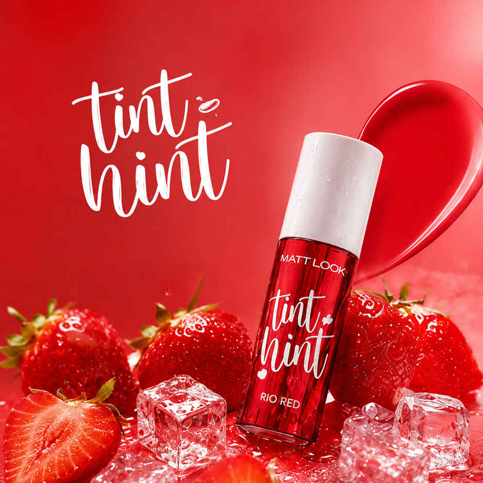 Mattlook Tint Hint Lip & Cheek Colour | Sunflower Seed Oil Infused | Rio Red