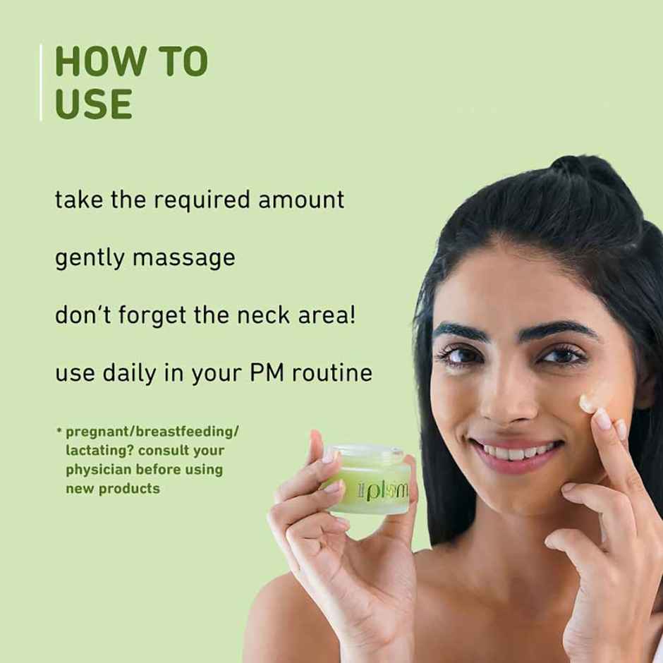 Plum Green Tea Night Face Gel - Renewed Clarity | 100% Vegan