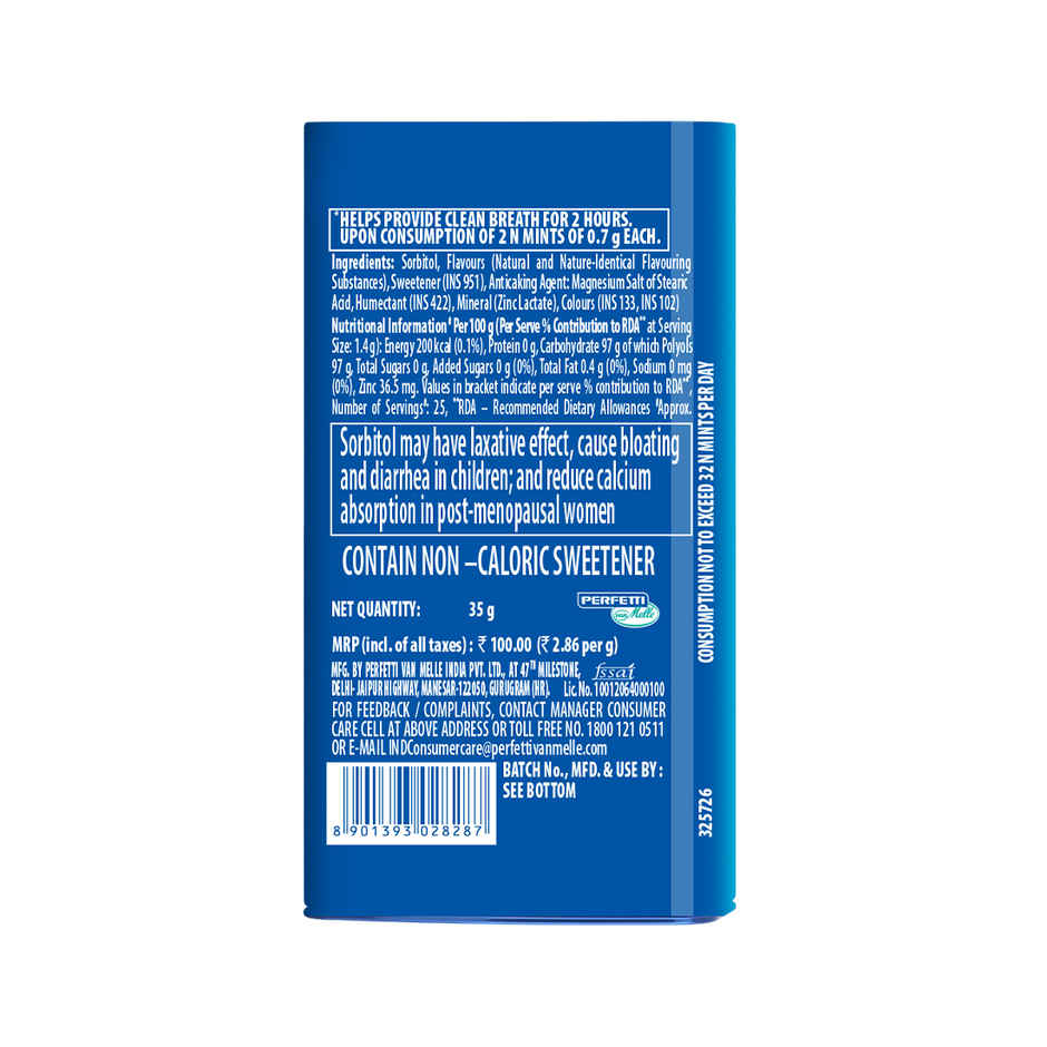 Mentos Mint Menthol Tin