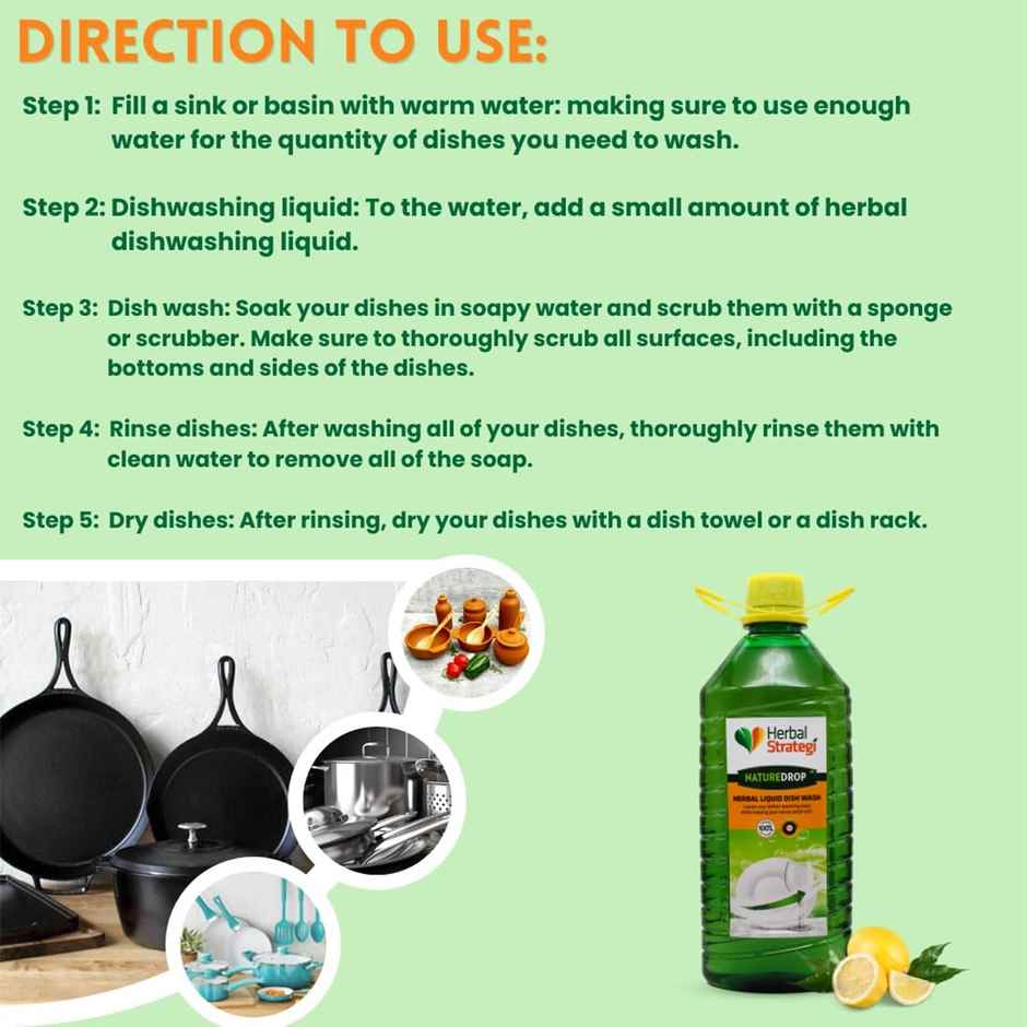 Herbal Strategi Dishwash Liquid