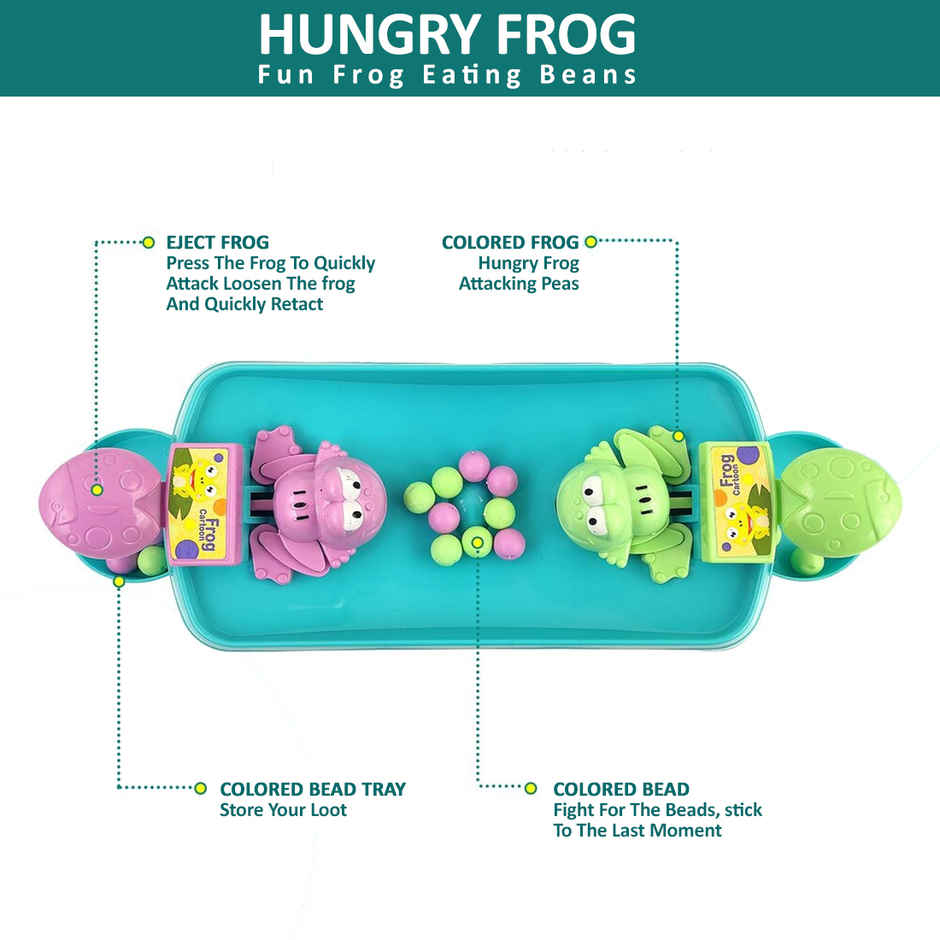 Wembley Hungry Frog Game - Interactive Indoor Fun for Two Players
