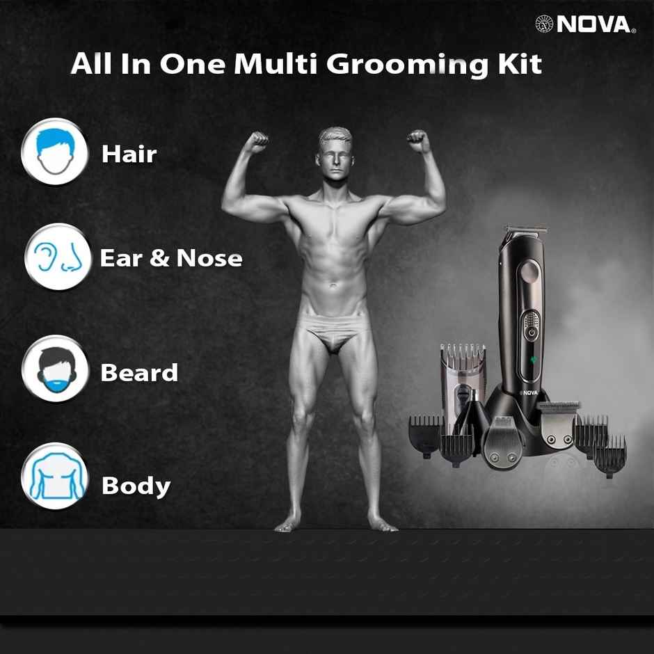 Nova Super Groom Ng 1149 USB Trimmer For Men - Black
