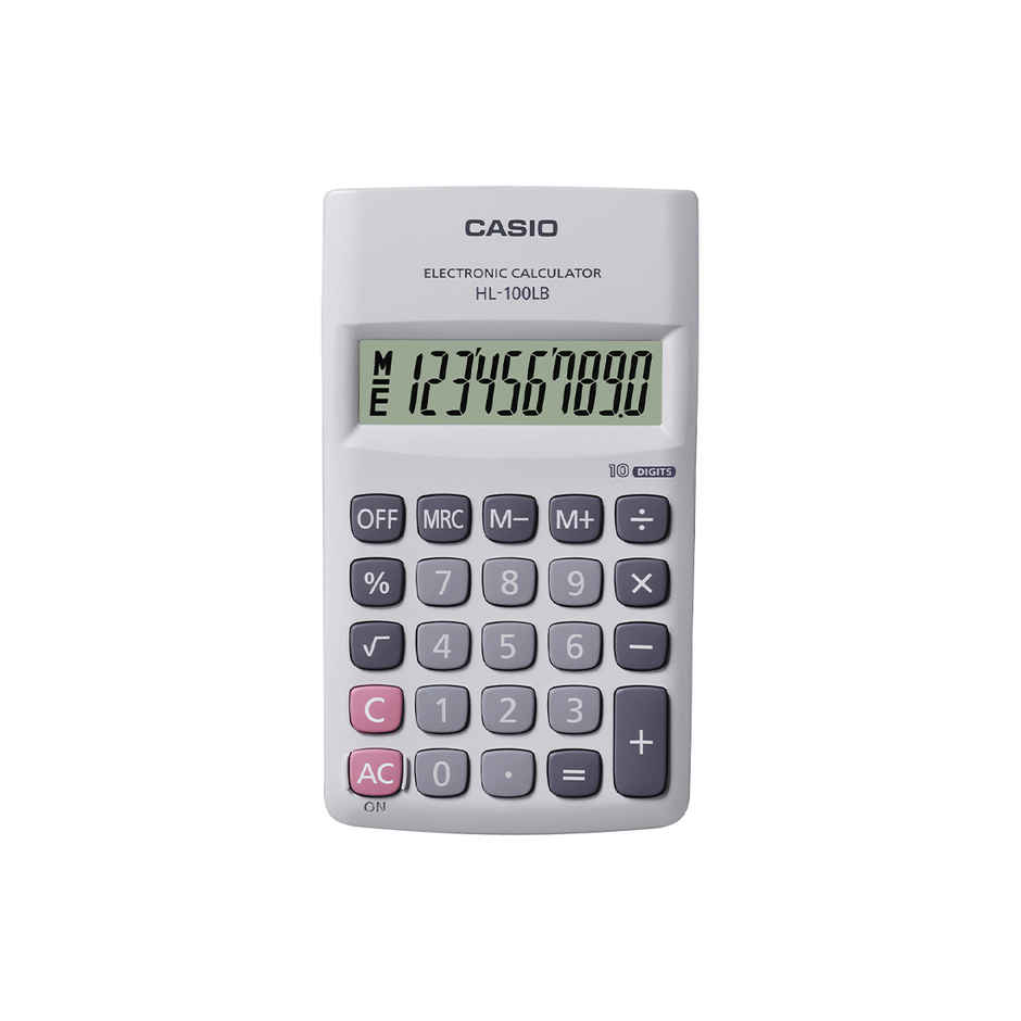 Casio HL-100LB Portable Calculator, 10 Digit