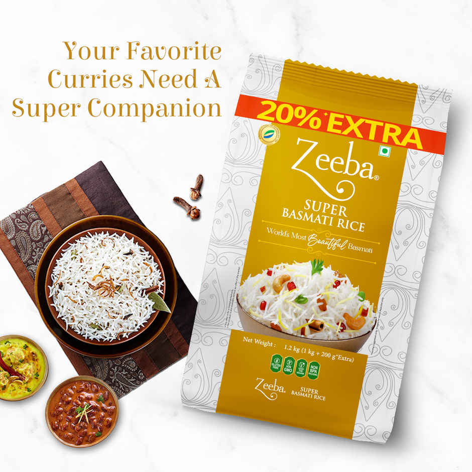 Zeeba Super Basmati Rice | 1401 Long Grain
