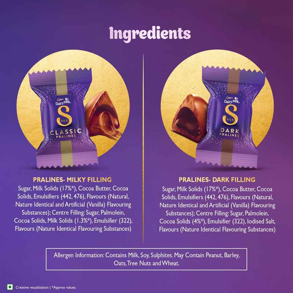 Cadbury Dairy Milk Silk Pralines Chocolate Diwali Gift Pack Combo