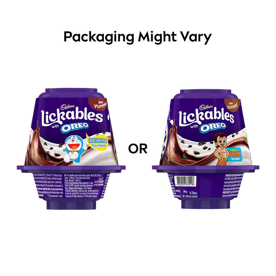 Cadbury Dairy Milk Lickables Shaped Chocolates with Oreo Chunks