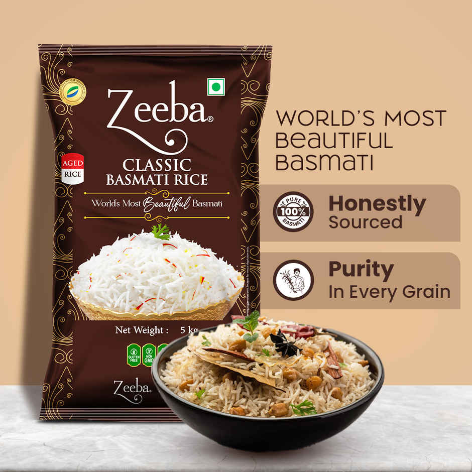 Zeeba Classic Aged Basmati Rice Extra Long Rice