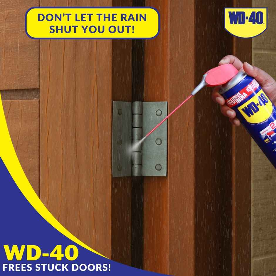 WD 40 Multipurpose Spray 420ml | Removes Rust, Lubricates, Loosens Jammed Parts, Clean Chains