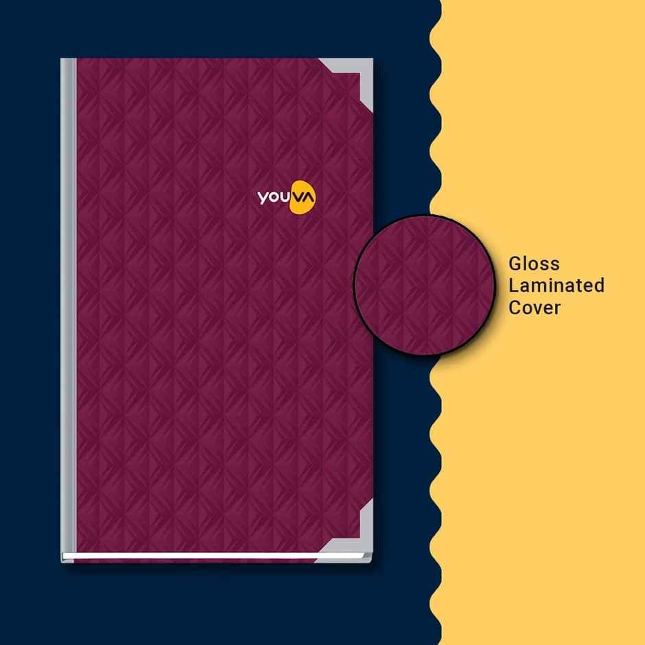Navneet Youva | My Notes Case Bound Single Line No Left Margin | 288 Pages, 21 cm x 33 cm, Assorted