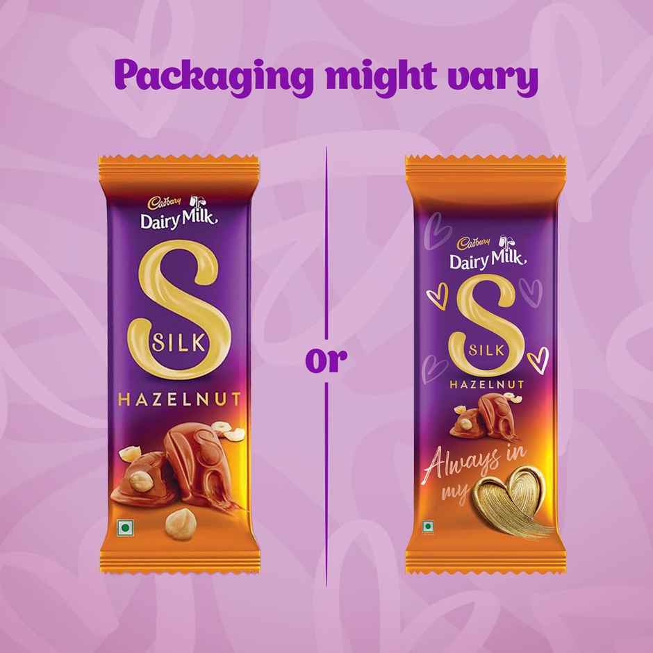 Cadbury Dairy Milk Silk Hazelnut Chocolate Bar Valentine's Gift Pack