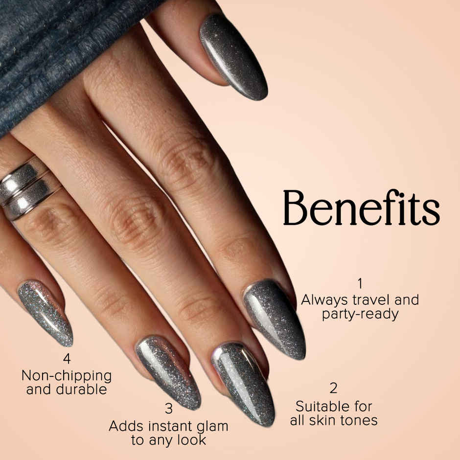 Coloressence Talk Glitter To Me | Glitter Nail Paint Kit | Quick-Dry, Long-Lasting Sparkle