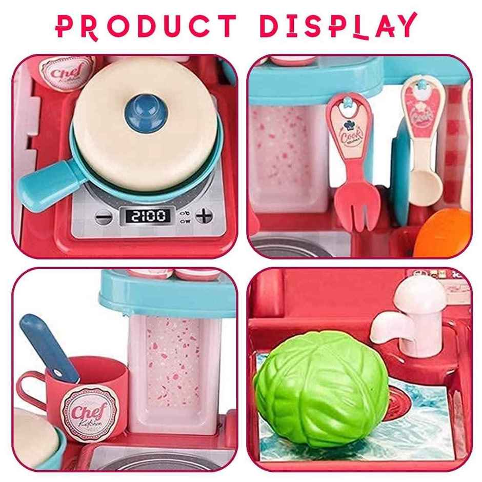 Wembley 3 In 1 Kitchen Set Portable Play Set with Cooking Utensils for Kids | Age 3+