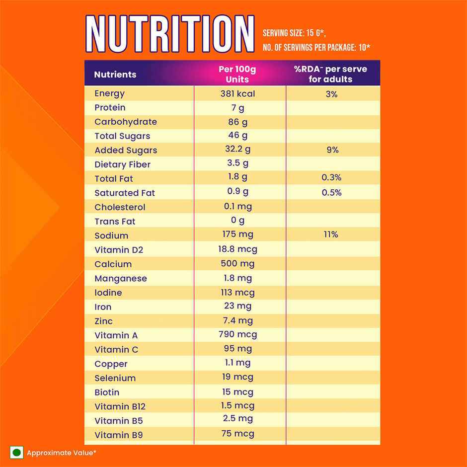 Bournvita Chocolate Nutrition Drink | Pack of 10 Sachets
