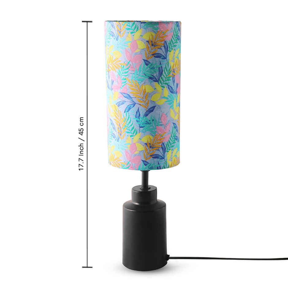ExclusiveLane Frond Metal Table Lamp Handcrafted - 45 cm